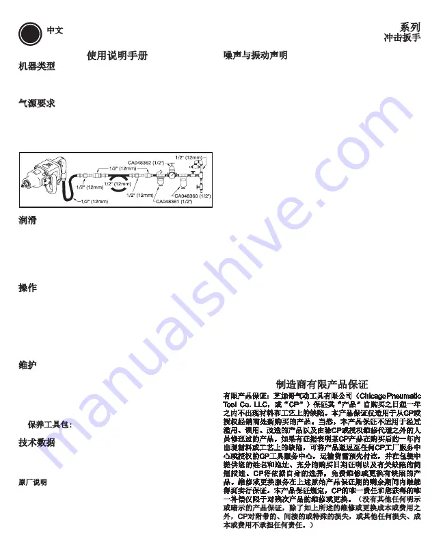Chicago Pneumatic CP6920-D24 Series Скачать руководство пользователя страница 15