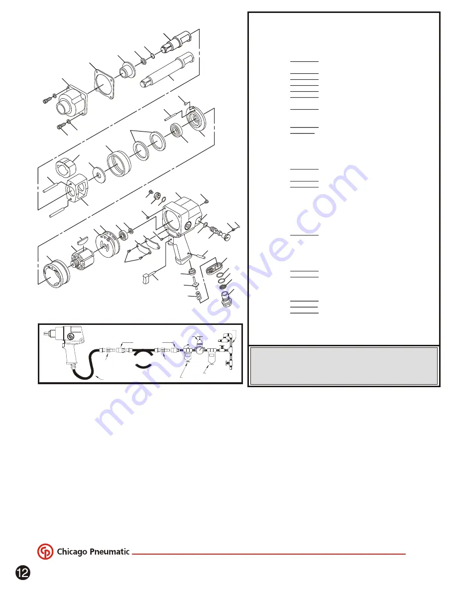 Chicago Pneumatic CP776 Series Instructions Manual Download Page 12