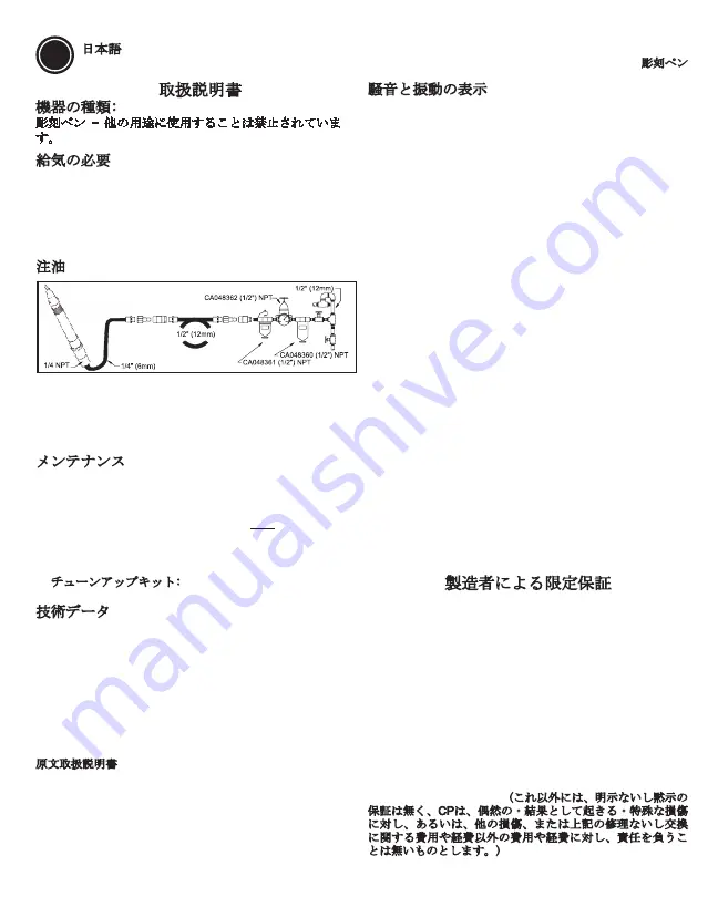 Chicago Pneumatic CP9160 Operator'S Manual Download Page 24