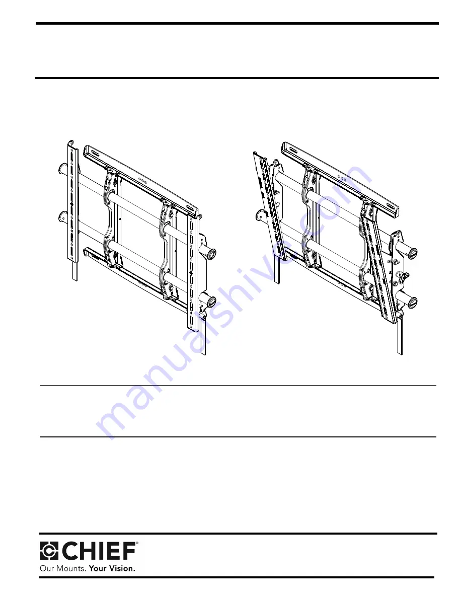 CHIEF MSM Series Installation Instructions Manual Download Page 1