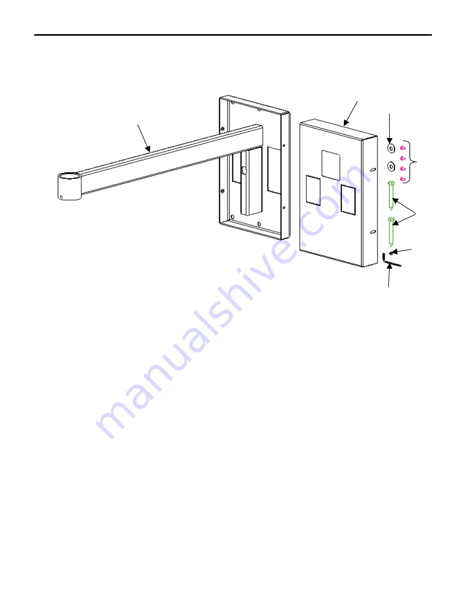 CHIEF Single Stud Wall Arm CTA-025 Скачать руководство пользователя страница 4