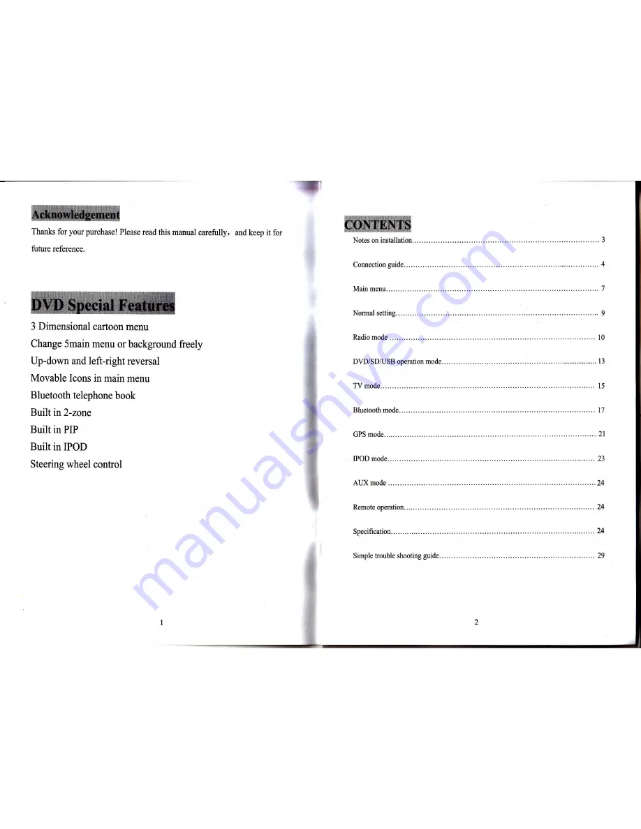 Chinavision CVVE-C184 Operation Manual Download Page 2