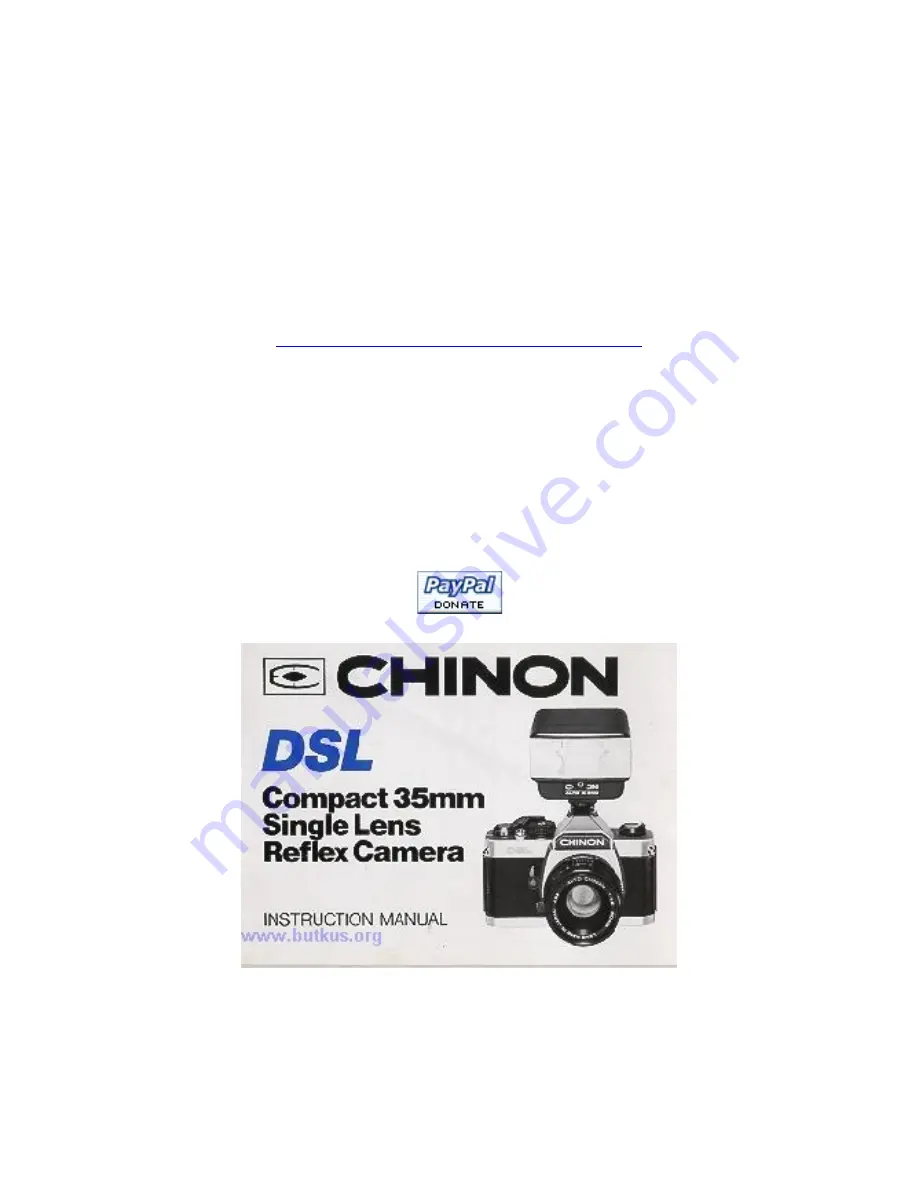 CHINON DSL Instruction Manual Download Page 1