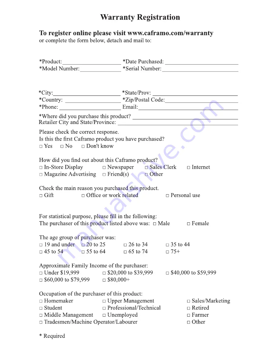 Chinook 707CH-WBX Operating Instructions Manual Download Page 8