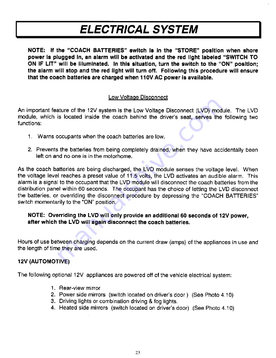 Chinook Destiny 2400 Owner'S Manual Download Page 24