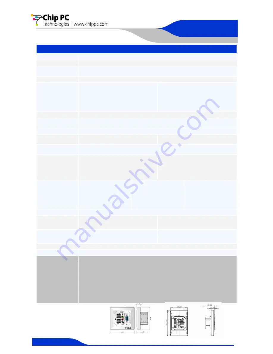 Chip PC JackPC EFI6800 Specifications Download Page 2