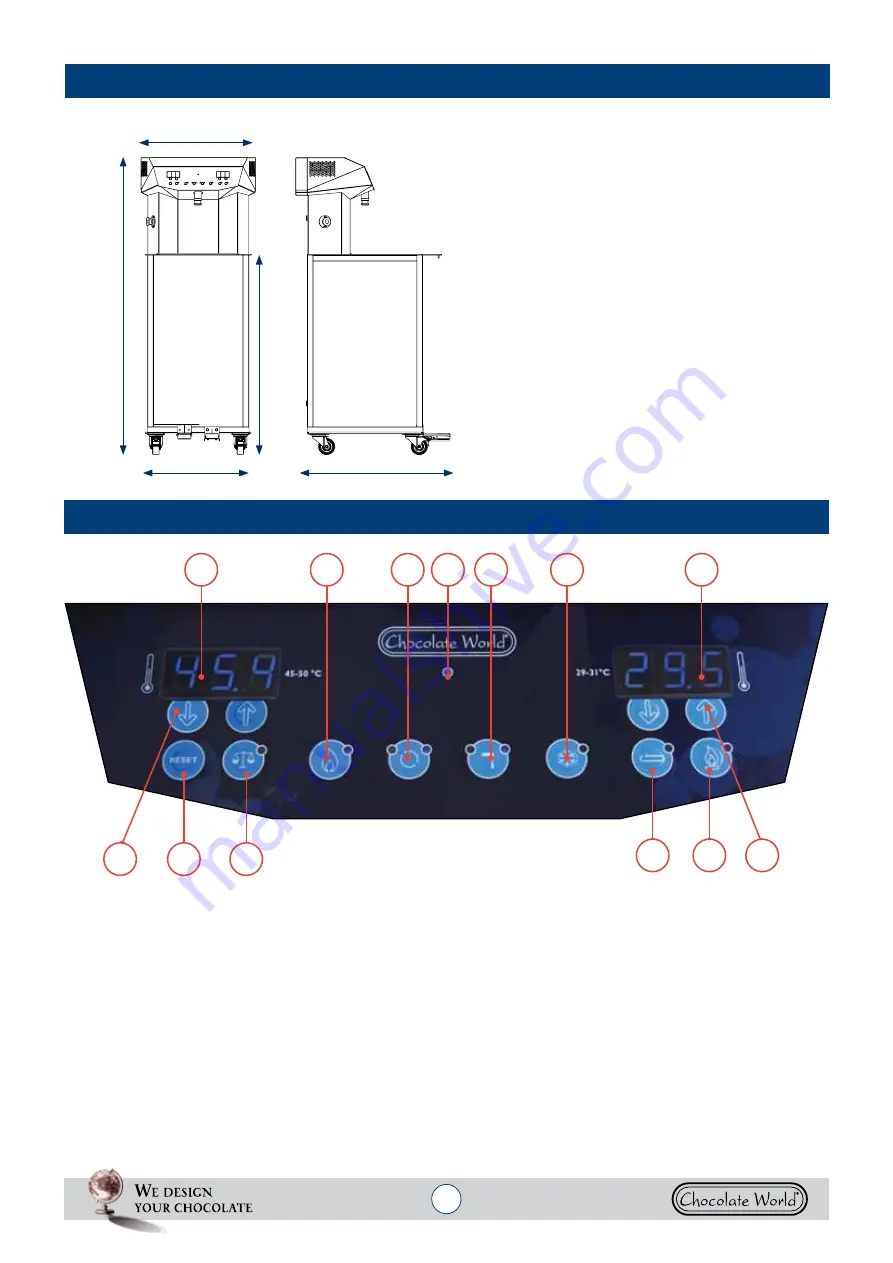 Chocolate World Cw60 Use And Maintenance Manual Download Page 8