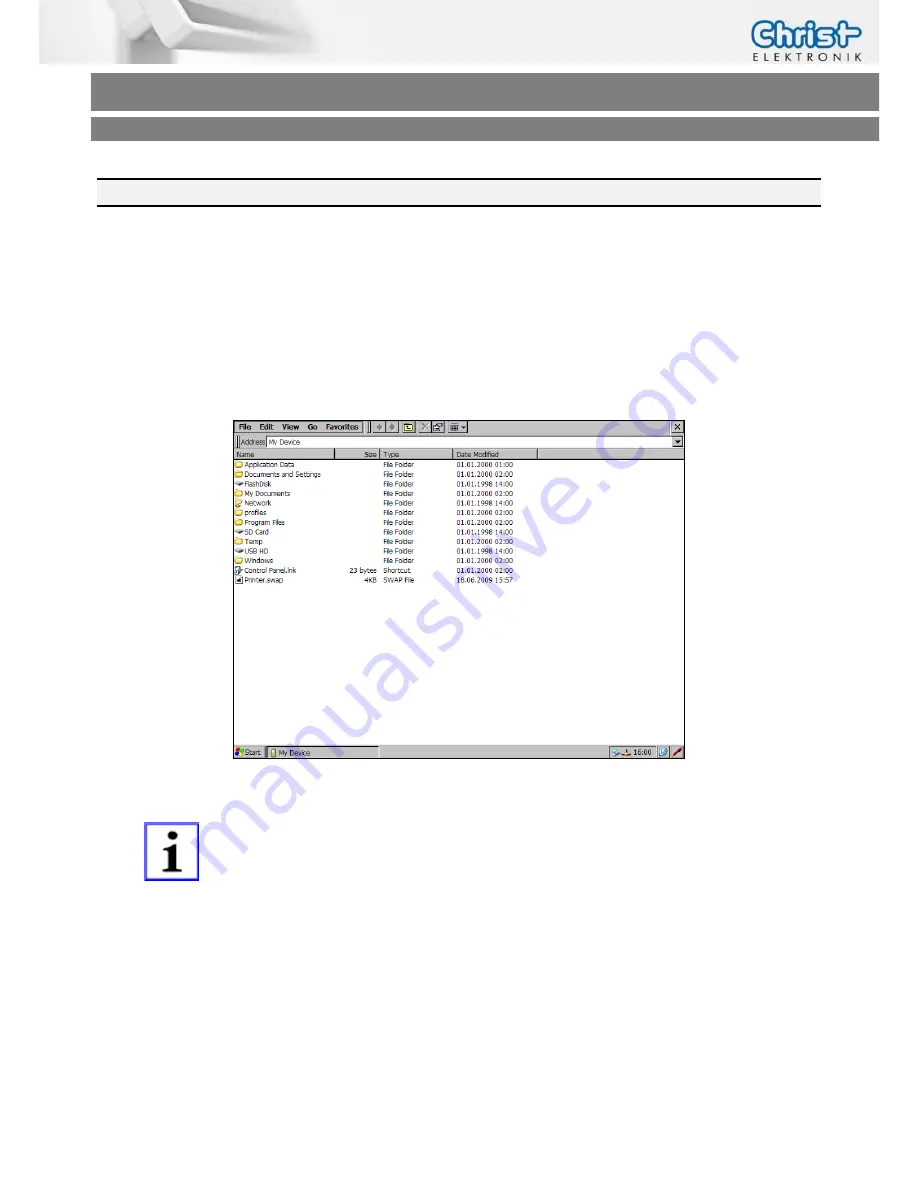 Christ Elektronik Touch-it CE Pico-ITX Operating Instructions Manual Download Page 21