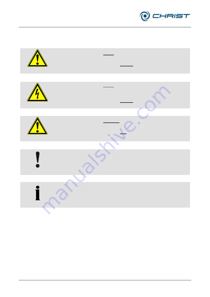 Christ ALPHA 1-2 LDplus Operating Manual Download Page 22