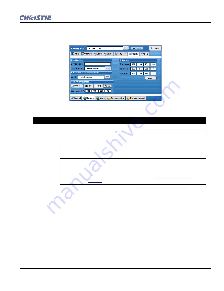 Christie ACT User Manual Download Page 41