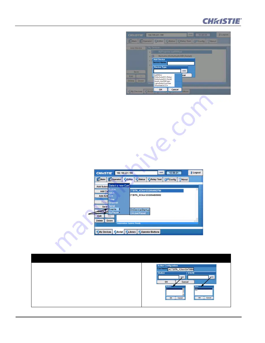 Christie ACT User Manual Download Page 54