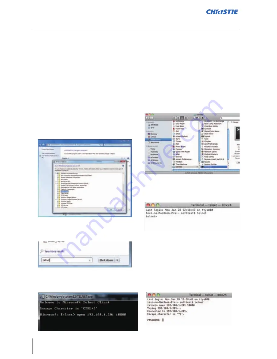 Christie LX1750 Network Manual Download Page 231