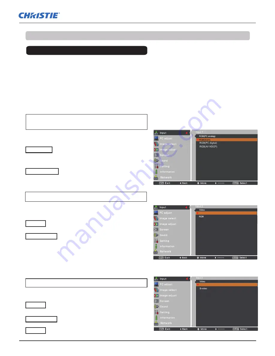 Christie LX505 User Manual Download Page 37