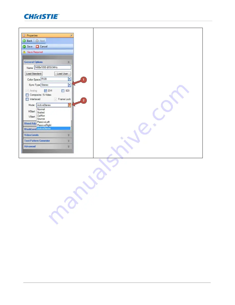 Christie Spyder Stereoscopic Option 2 User Manual Download Page 19