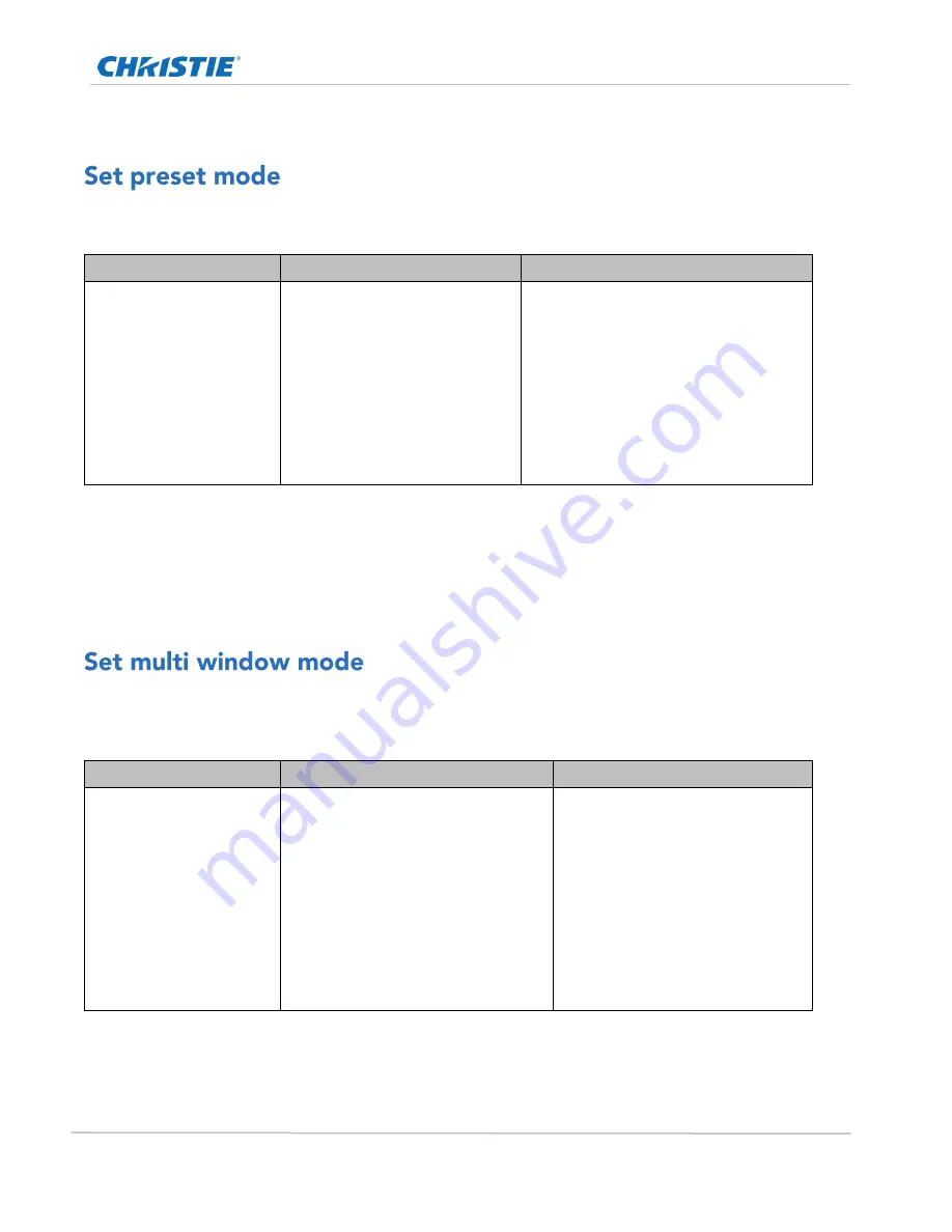 Christie SUHD983-P Technical Reference Download Page 25