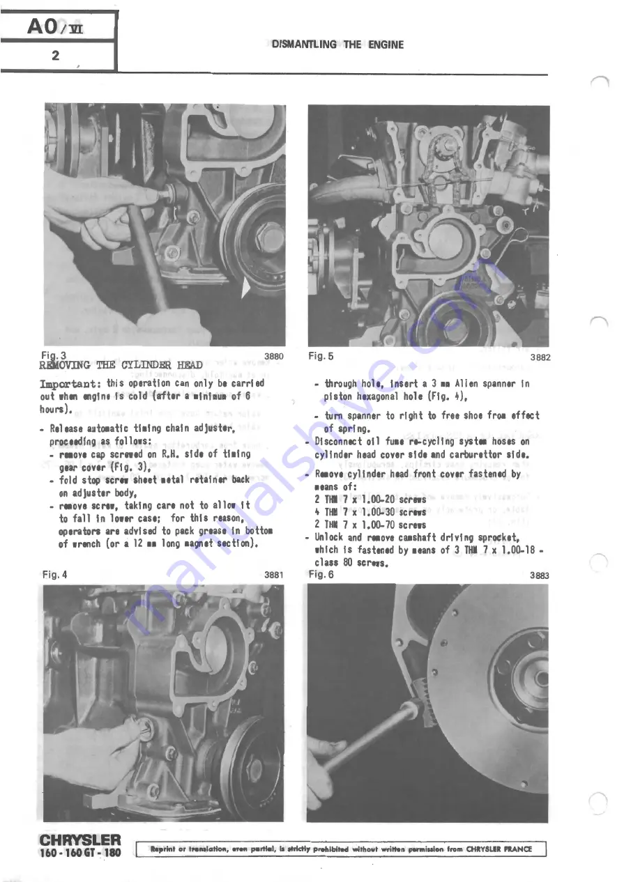 Chrysler 160 Workshop Manual Download Page 30