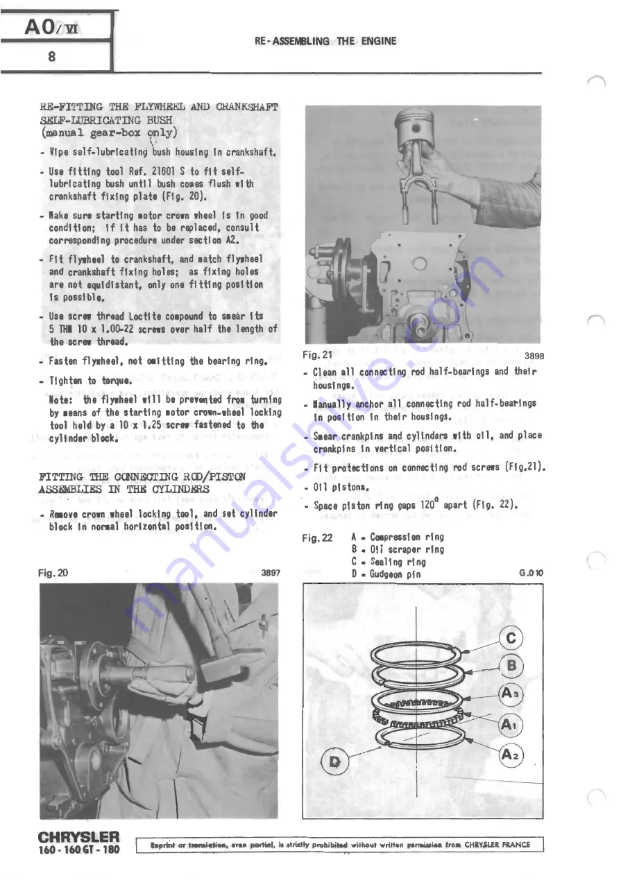 Chrysler 160 Workshop Manual Download Page 36