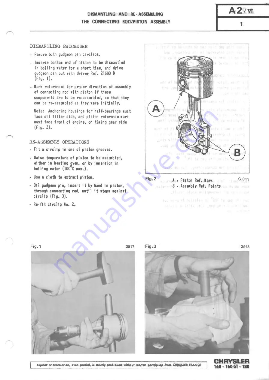 Chrysler 160 Workshop Manual Download Page 59