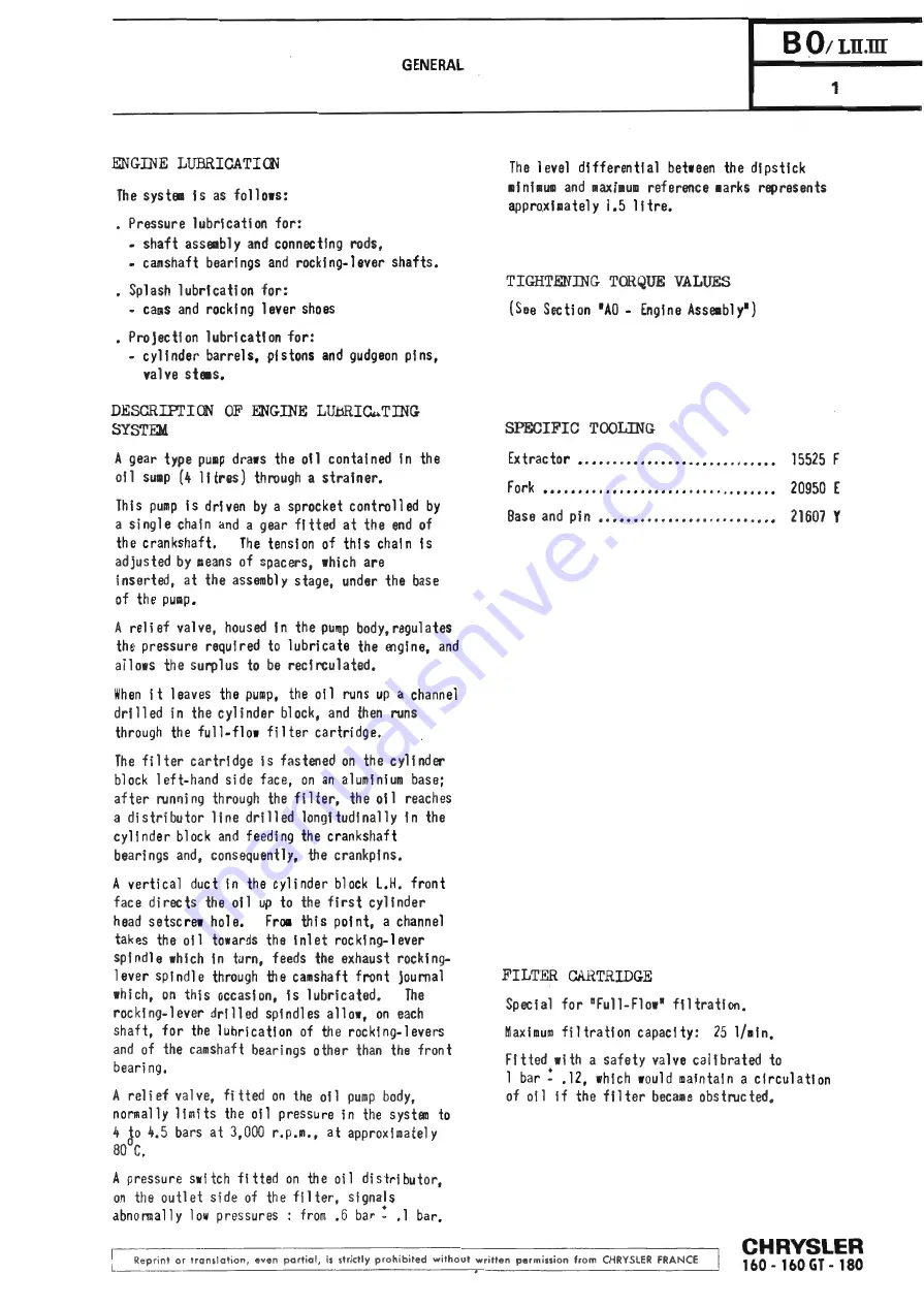 Chrysler 160 Workshop Manual Download Page 91