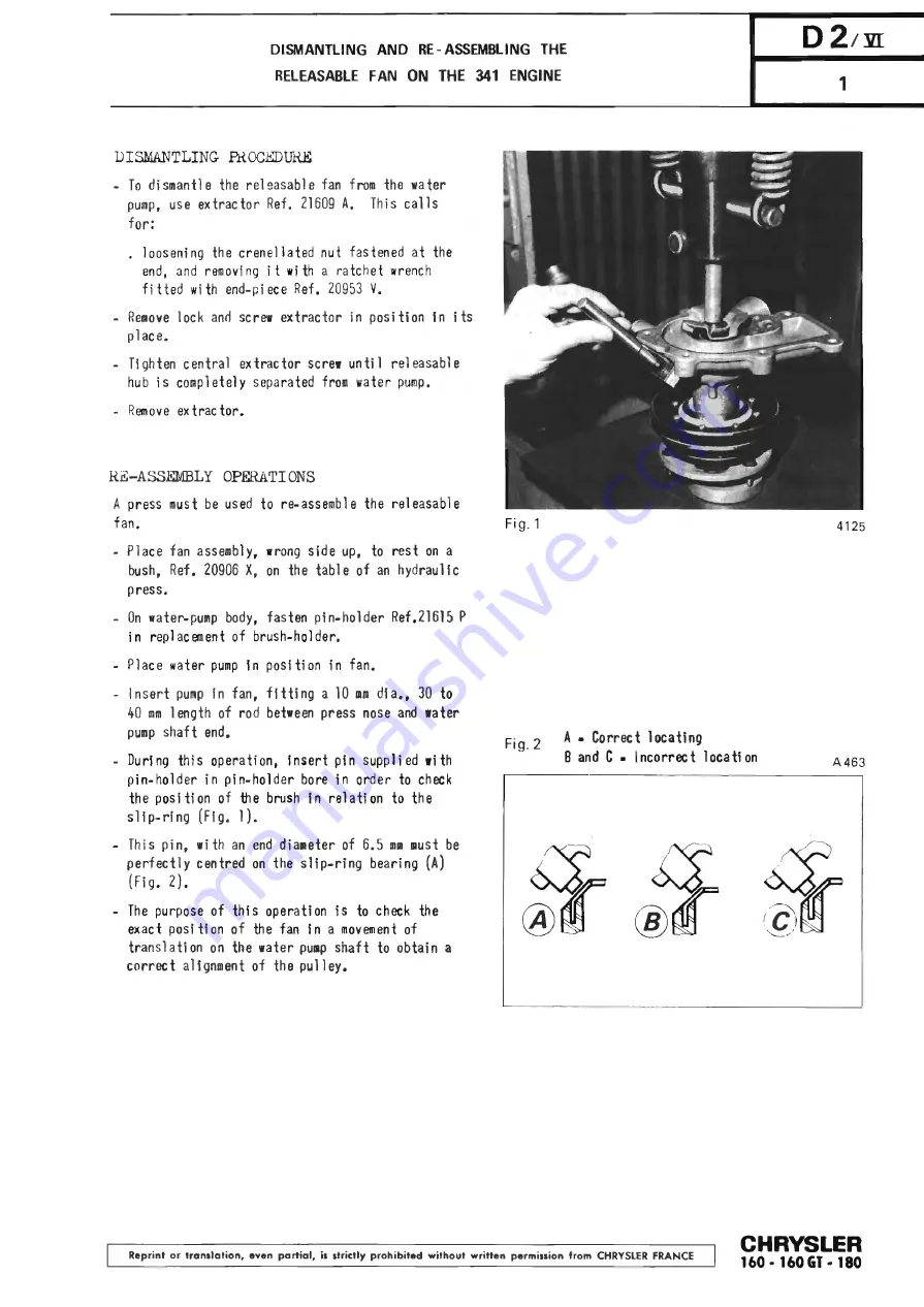 Chrysler 160 Workshop Manual Download Page 115