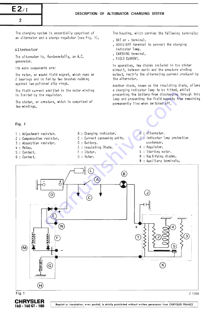 Chrysler 160 Workshop Manual Download Page 128