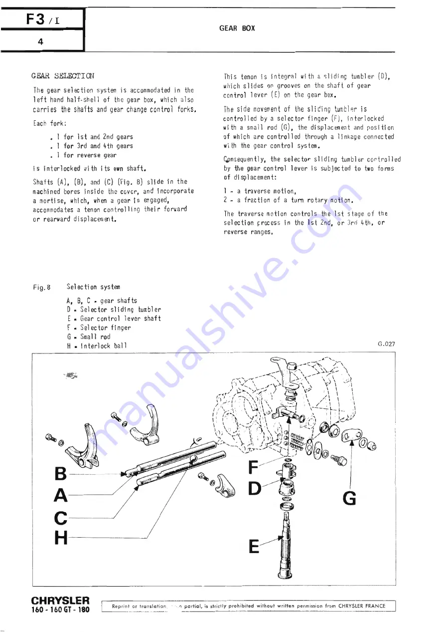 Chrysler 160 Workshop Manual Download Page 154