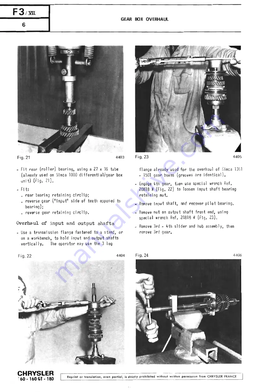 Chrysler 160 Workshop Manual Download Page 166