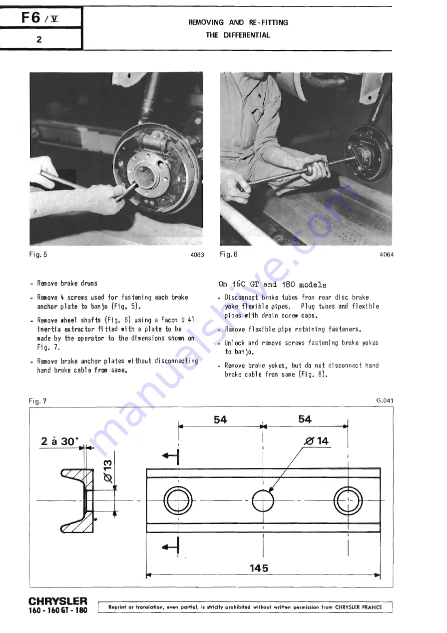 Chrysler 160 Workshop Manual Download Page 212