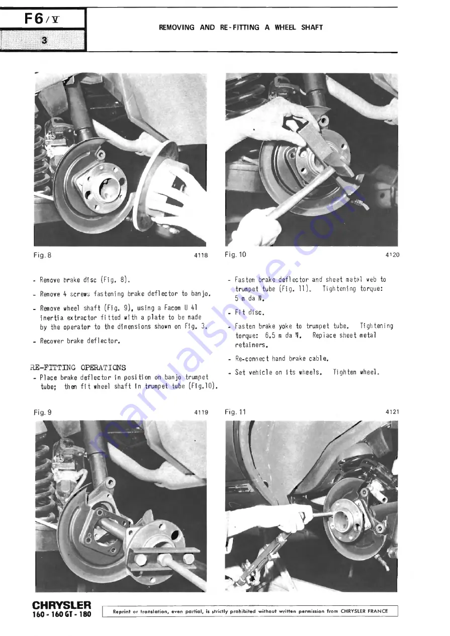 Chrysler 160 Workshop Manual Download Page 230