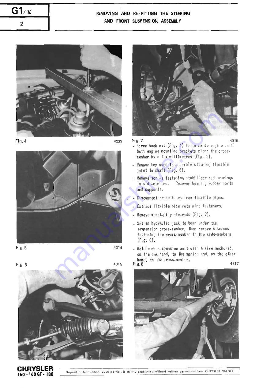 Chrysler 160 Workshop Manual Download Page 238