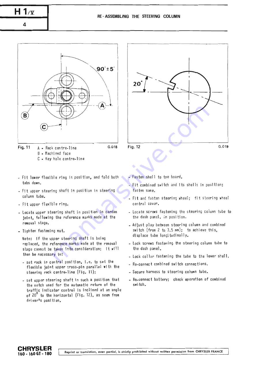 Chrysler 160 Workshop Manual Download Page 272