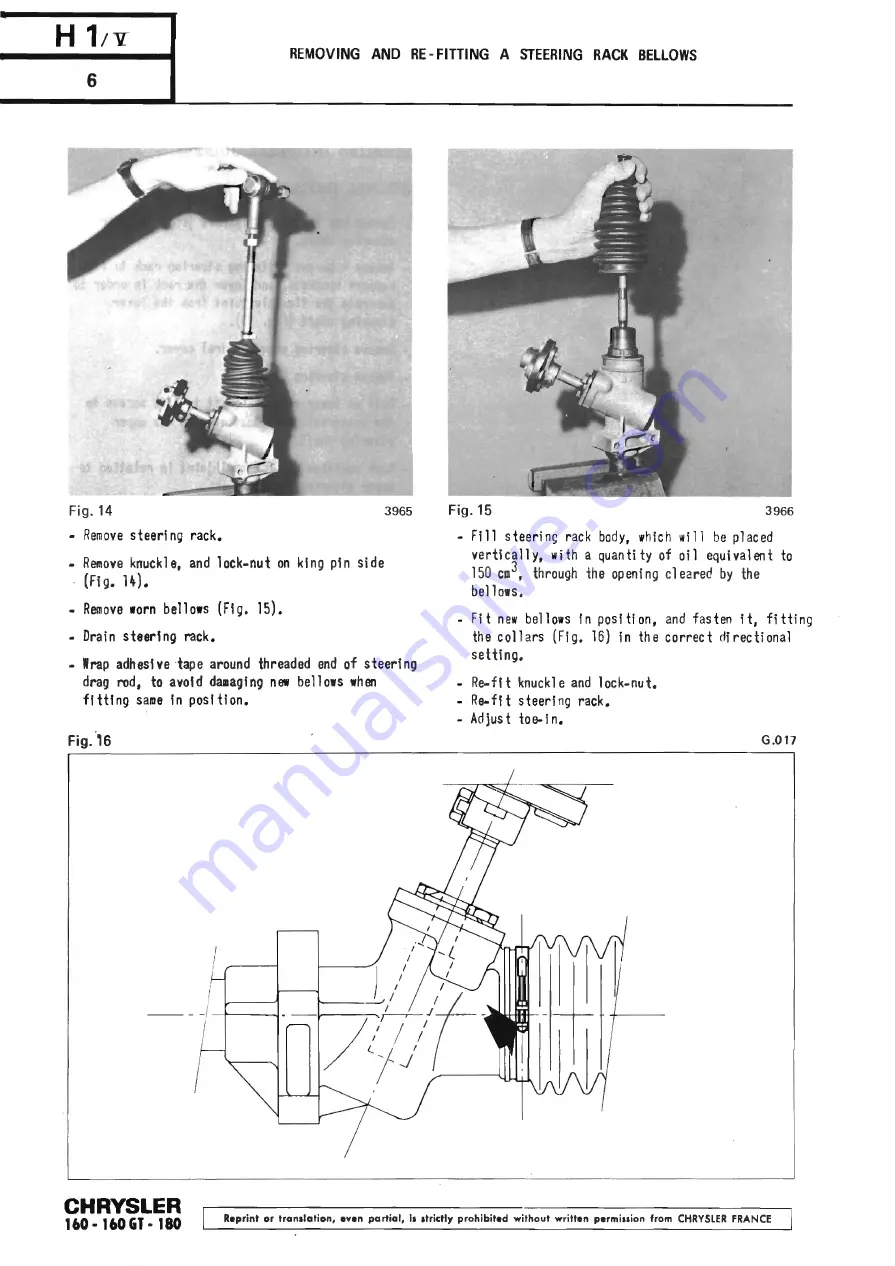 Chrysler 160 Workshop Manual Download Page 274