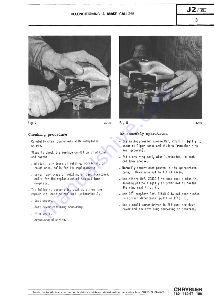 Chrysler 160 Workshop Manual Download Page 293