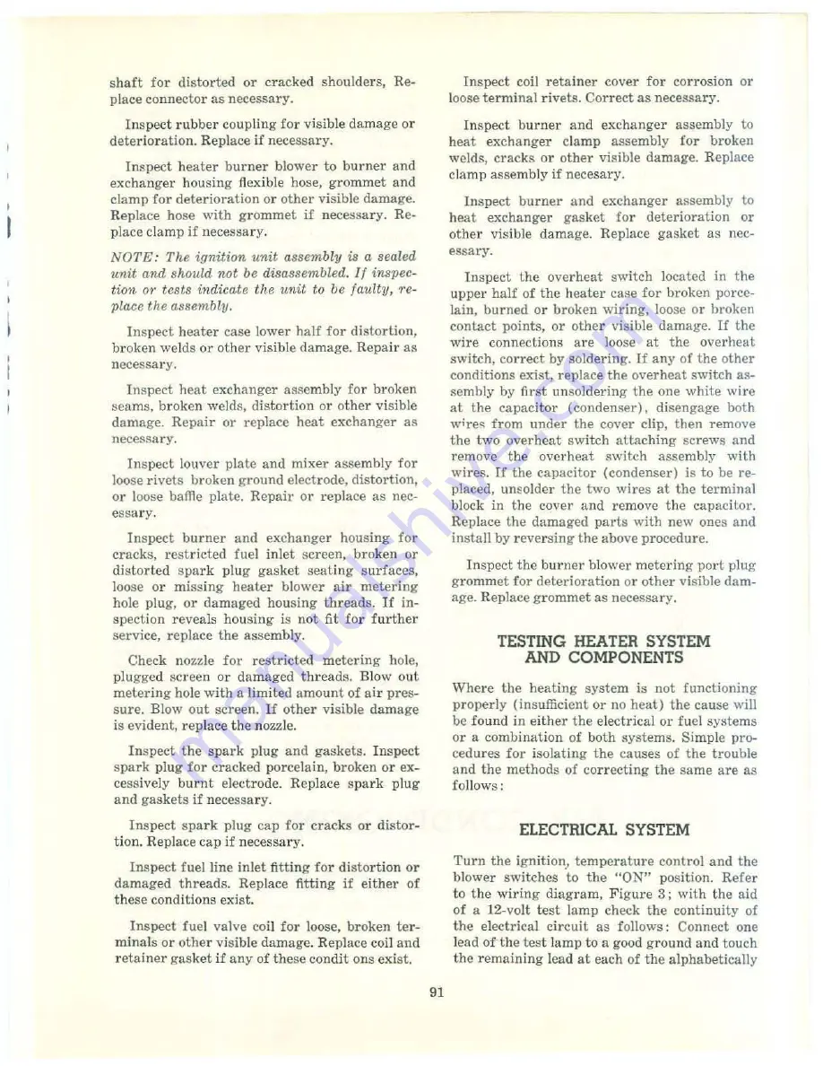 Chrysler 1956 Crown Imperial Service Manual Download Page 91