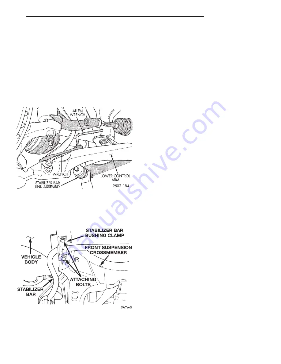 Chrysler 1997 Stratus Convertible LHD Service Manual Download Page 47