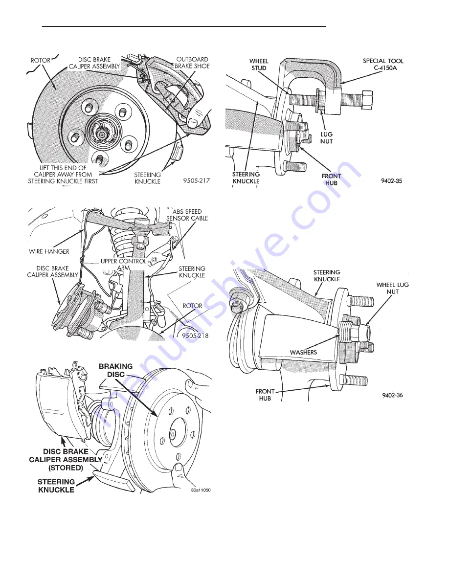 Chrysler 1997 Stratus Convertible LHD Service Manual Download Page 53