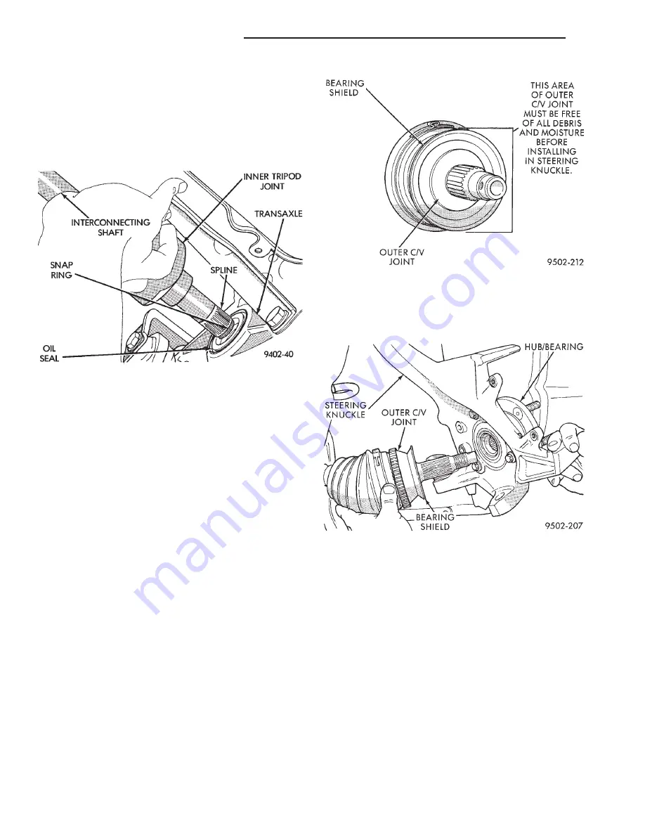 Chrysler 1997 Stratus Convertible LHD Service Manual Download Page 94