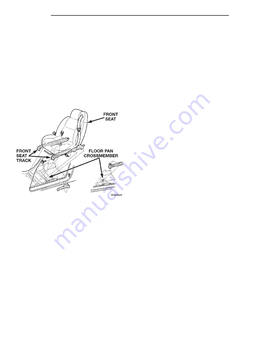 Chrysler 1997 Stratus Convertible LHD Service Manual Download Page 1112