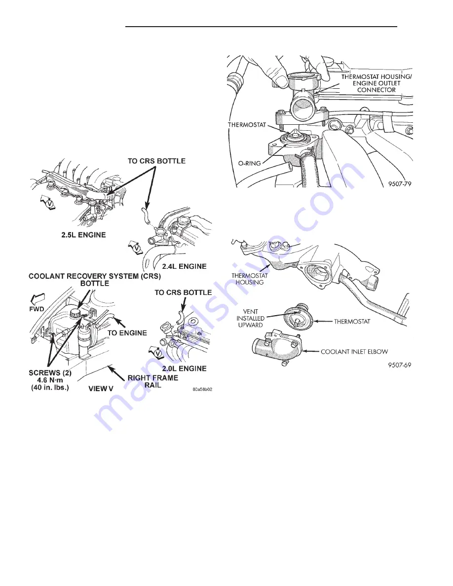 Chrysler 1997 Stratus Convertible LHD Service Manual Download Page 190