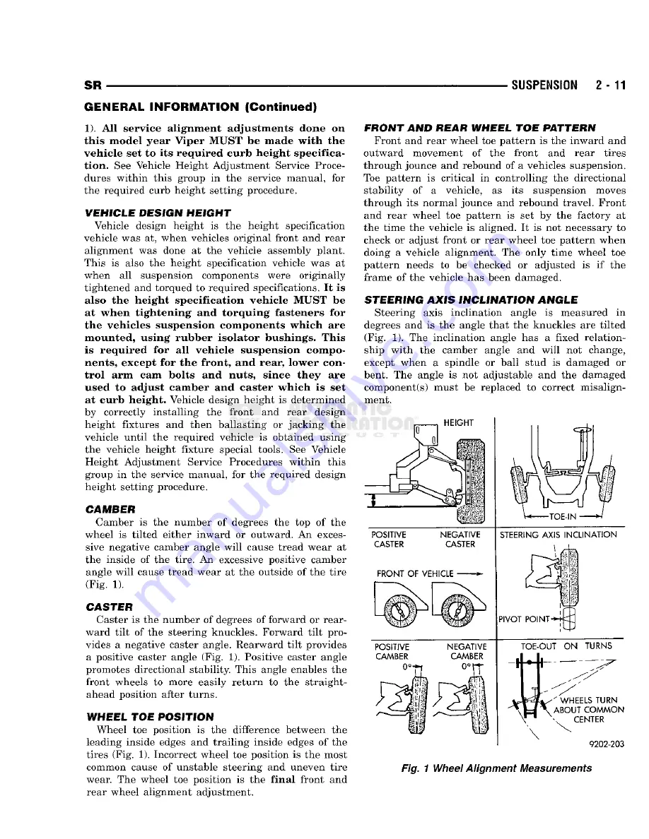 Chrysler 1998 Viper GTS Owner'S Manual Download Page 33