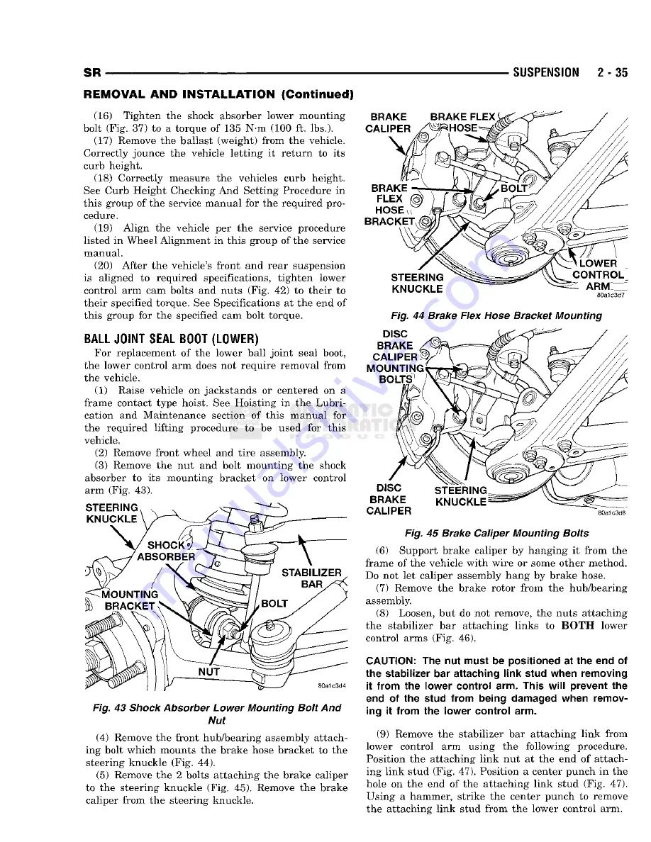 Chrysler 1998 Viper GTS Owner'S Manual Download Page 57