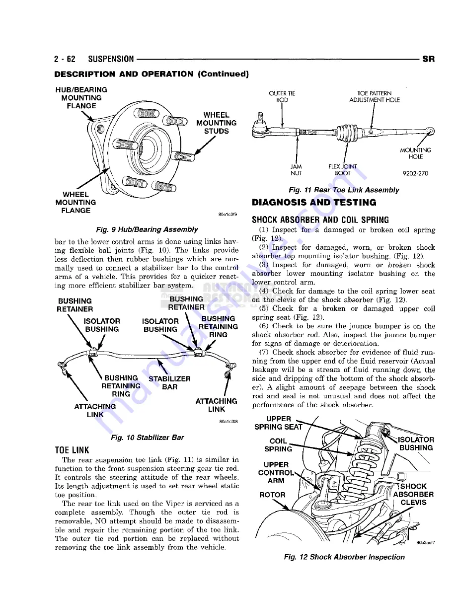 Chrysler 1998 Viper GTS Owner'S Manual Download Page 84