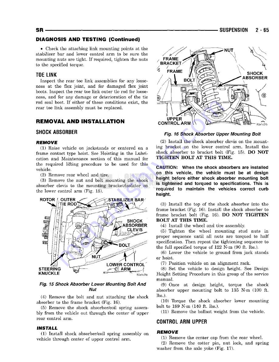 Chrysler 1998 Viper GTS Owner'S Manual Download Page 87