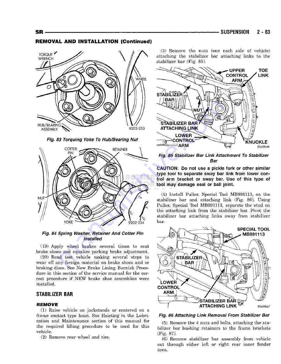 Chrysler 1998 Viper GTS Owner'S Manual Download Page 105