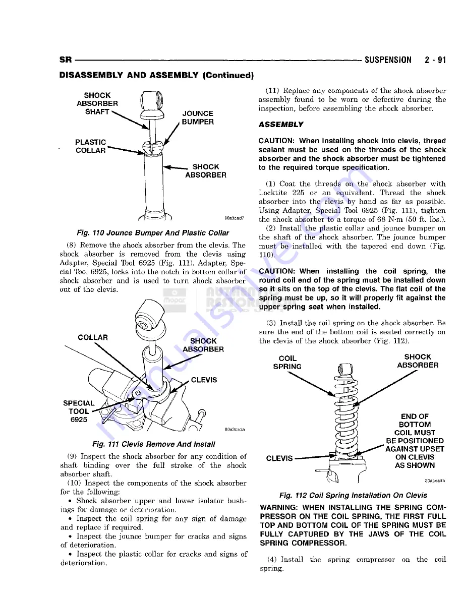 Chrysler 1998 Viper GTS Owner'S Manual Download Page 113