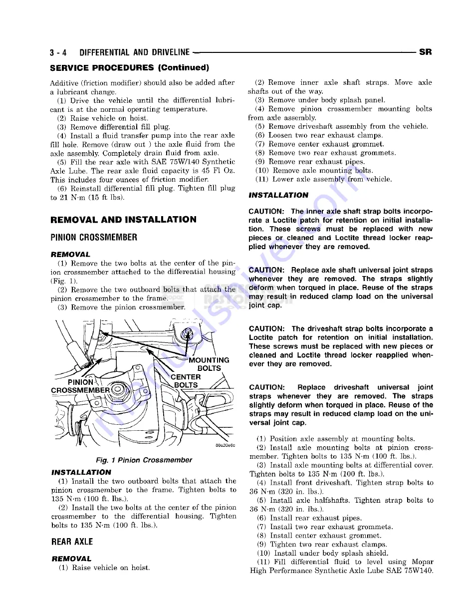 Chrysler 1998 Viper GTS Owner'S Manual Download Page 124