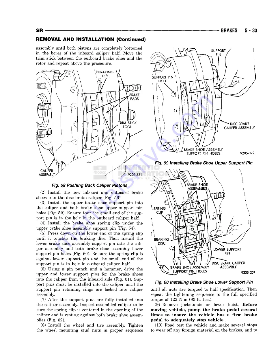 Chrysler 1998 Viper GTS Owner'S Manual Download Page 189