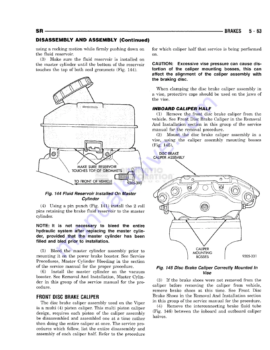 Chrysler 1998 Viper GTS Owner'S Manual Download Page 219