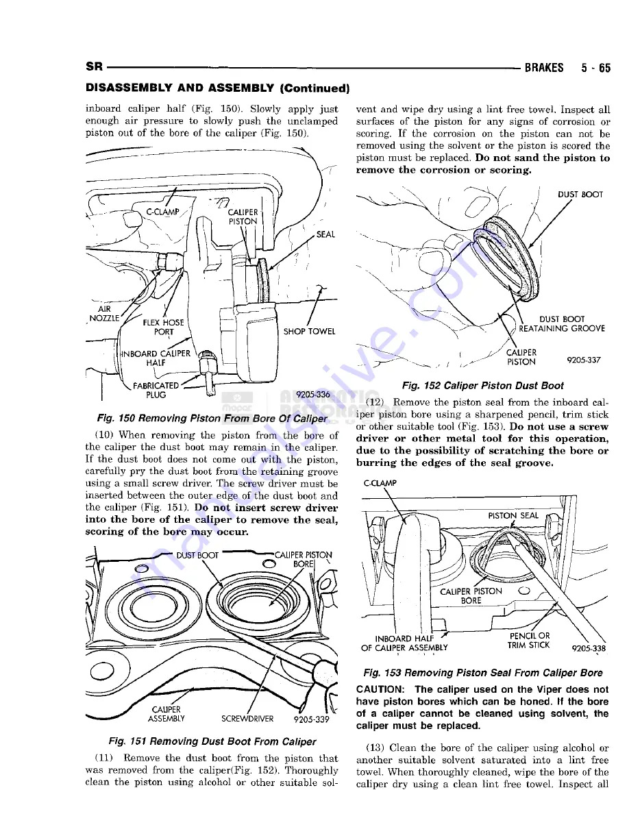 Chrysler 1998 Viper GTS Owner'S Manual Download Page 221