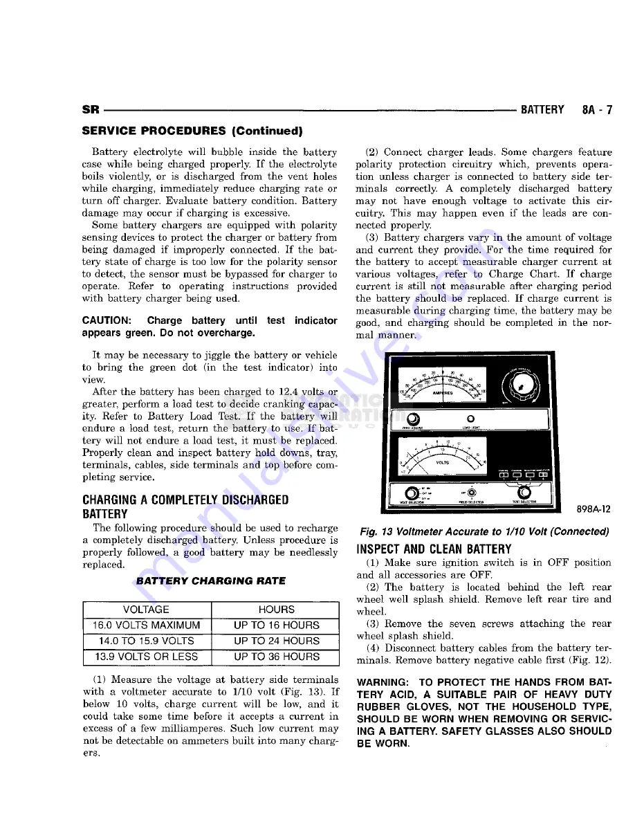 Chrysler 1998 Viper GTS Owner'S Manual Download Page 267